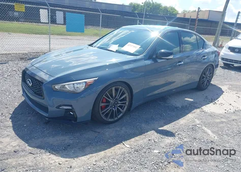 2022 Infiniti Q50 Red Sport 400 из США, поврежденный, VIN JN1FV7DP5NM370262